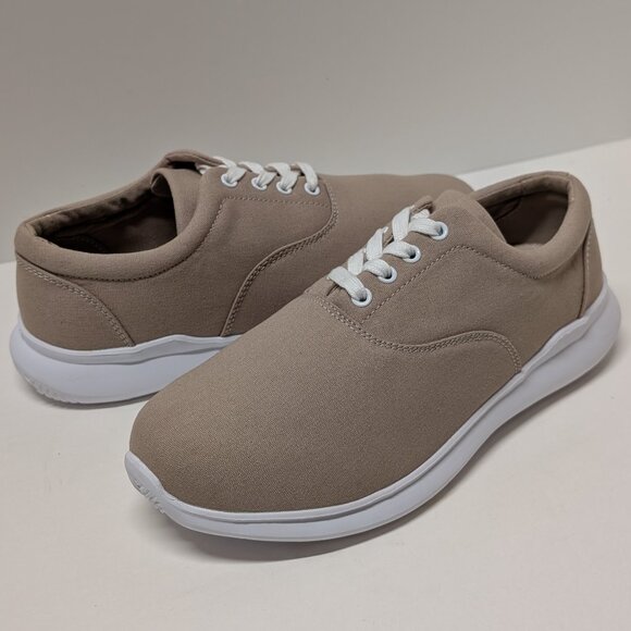 Propét Flicker Orthotic Sneaker in Tan & White - Picture 5 of 16